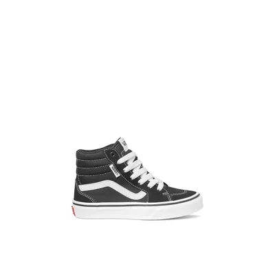 Vans Filmorehi-jb - Chaussures athlétiques pour garçons-junior Noir-Blanc Microsuede