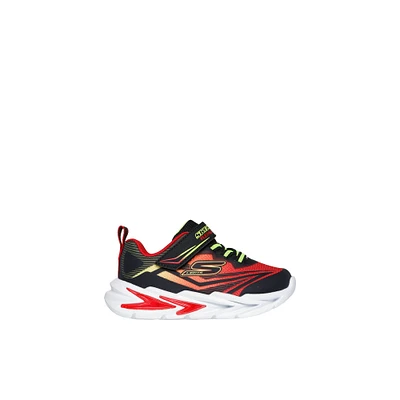 Skechers Flex Glow u-ib - Chaussures pour garçons toutes-petites Rouge Mélange de Matière