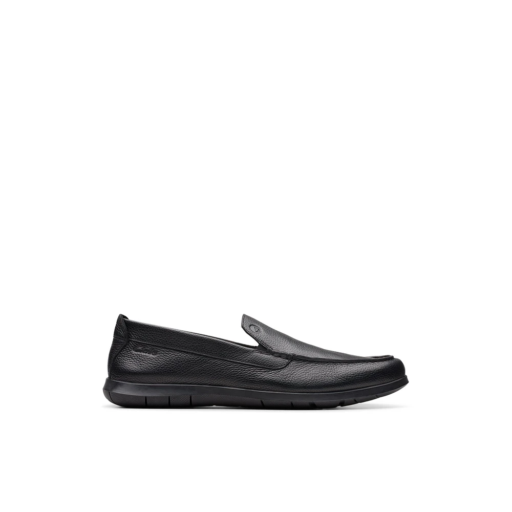 Clarks Flexway st-w. - Chaussures pour hommes Dress Noir Cuir Nubuck