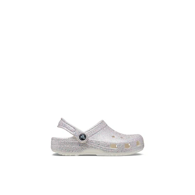 Crocs Glitter Clog-jg - Kids Sandals Girls Argent Mélange de Matière