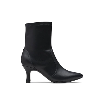 Clarks Kataleyna b - Bottillons pour femmes Noir Cuir Lisse