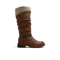 Solemate Nydaevenn - Bottes pour femmes Mid - Cognac Nubuck Synthétique