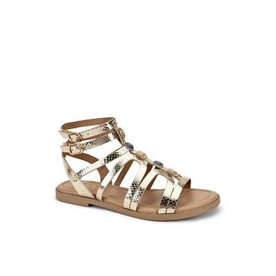 Soda Ondal - Sandales à talon plat pour femmes Lisse