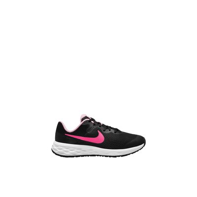 Nike Revltn6l-jg - Chassures athlétiques pour filles-junior Noir Textile Maille