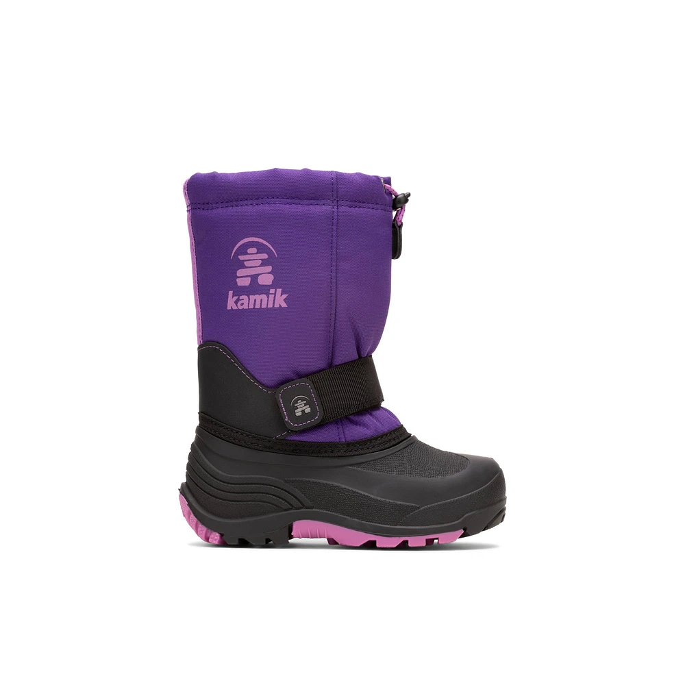 Kamik Rocket.-jg - Bottes pour filles-junior Violet Textile Mélange de Matière