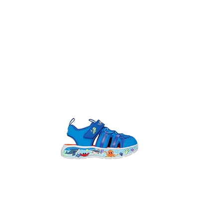 Skechers Splash-ib - Kids Closed Toe Sandals Bleu Mélange de Matière