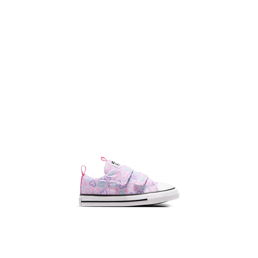 Converse Star Hearts-ig - Kids Shoes Girls Purple