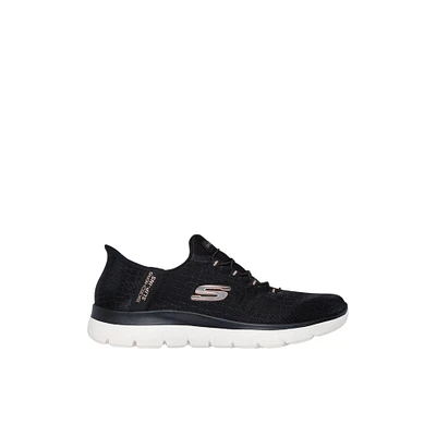 Skechers Summits Class - Chaussures athlétiques urbaines pour femmes Noir Textile Maille