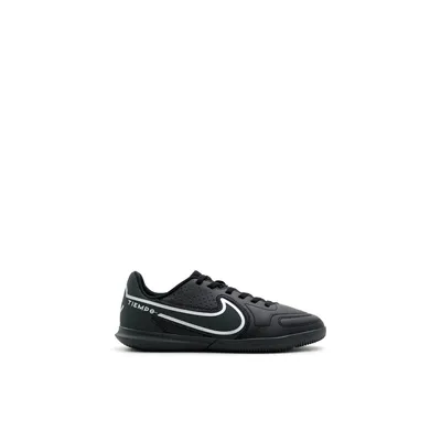 Nike Tiempo ic-jb - Chaussures athlétiques pour garçons-junior Noir Mélange de Matière