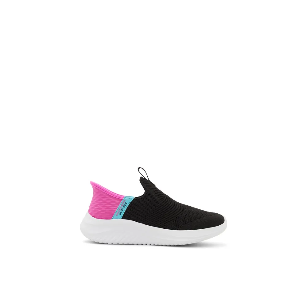 Skechers Ultrafrsh-jg - Chassures athlétiques pour filles-junior Noir Textile Maille