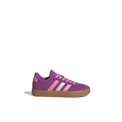 Adidas Vl Court-jg - Chaussures pour filles junior Violet Mélange de Matière