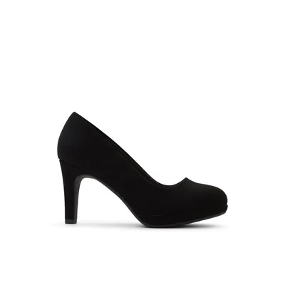 City Classified Comfy W-Donald - Chaussures à talon haut pour femmes Noir Nubuck Synthétique