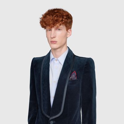 Gucci Interlocking G silk pocket square