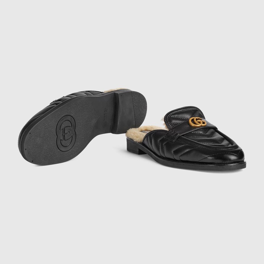 Double g flip flops Gucci Black size 36 EU in Rubber - 34340611
