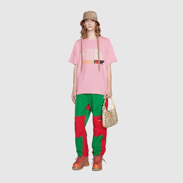 GUCCI The North Face x Gucci - Cotton-Blend Jersey Leggings in