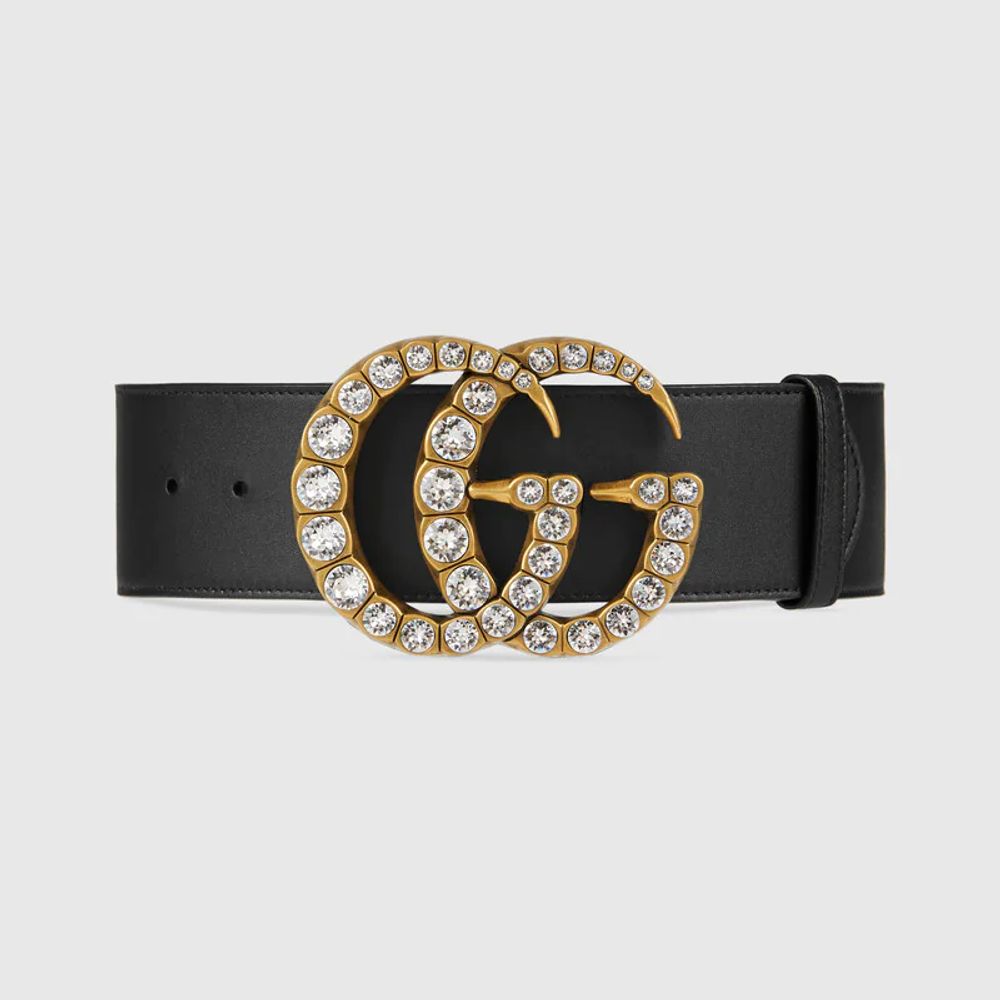 Gucci Crystal Double G Belt