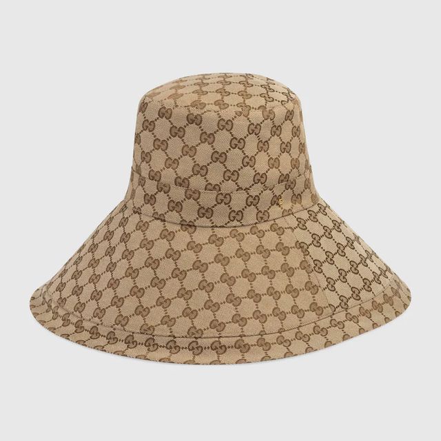 Gucci GG canvas wide brim hat