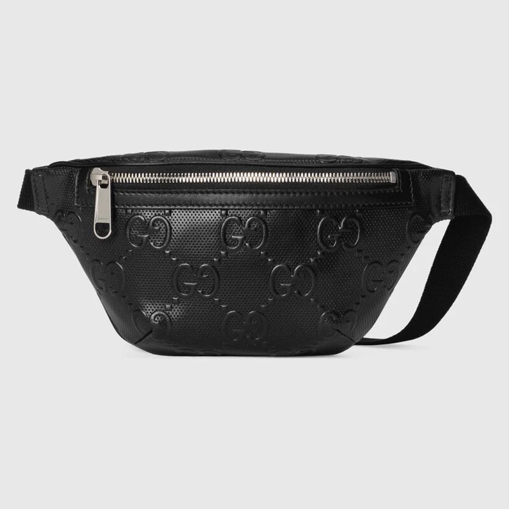 Gucci Gg Logo Belt Bag 598080 1GZ0X 1000 - Handbags, Morpheus - Jomashop