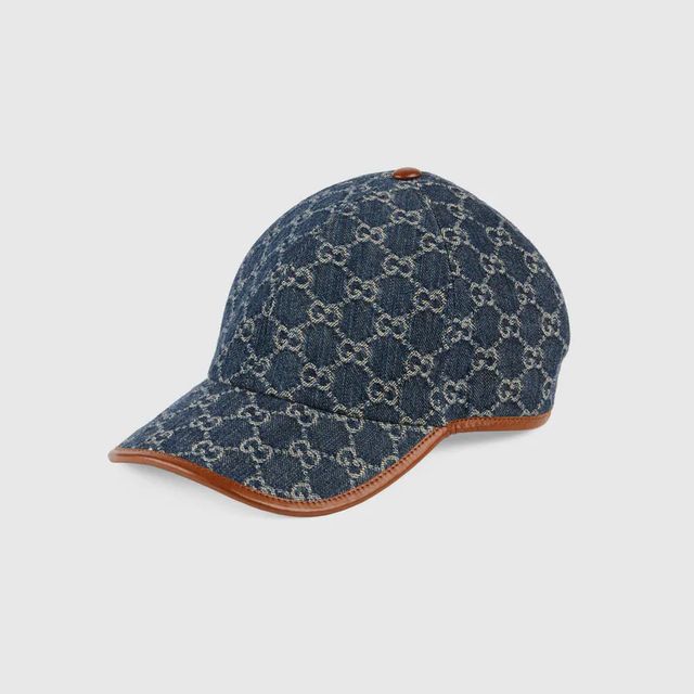 Gucci GG Corduroy Baseball Hat in Blue for Men