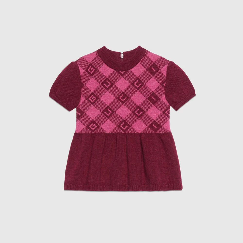 Gucci Baby Gucci check jacquard dress | Square One