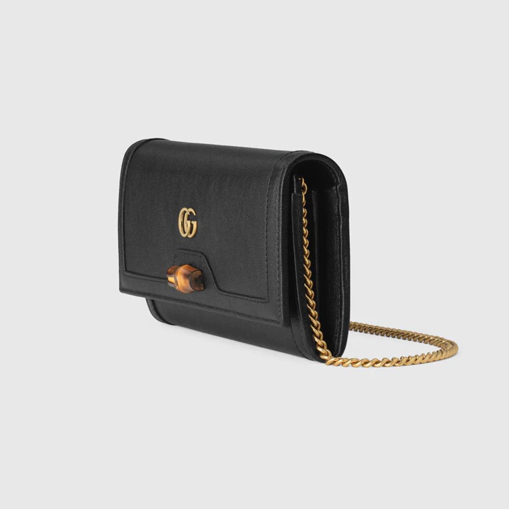 GUCCI Diana Chain Wallet With Bamboo, CRIS&COCO
