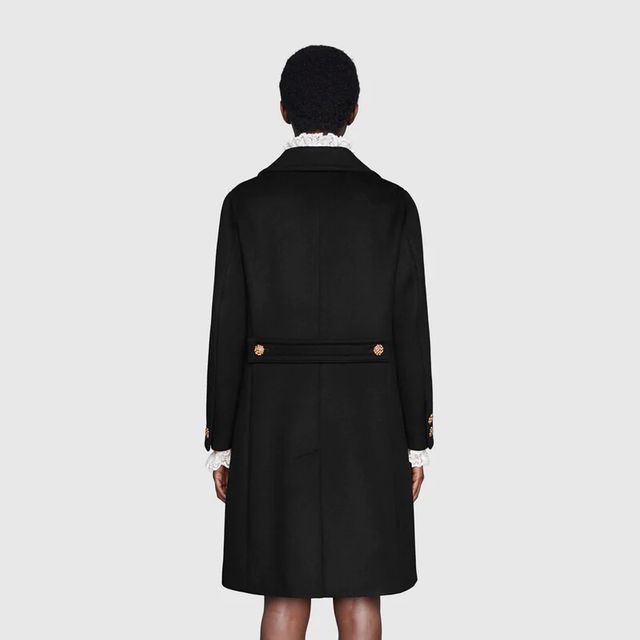 Gucci + New York Yankees Appliquéd Houndstooth Wool-blend Coat in