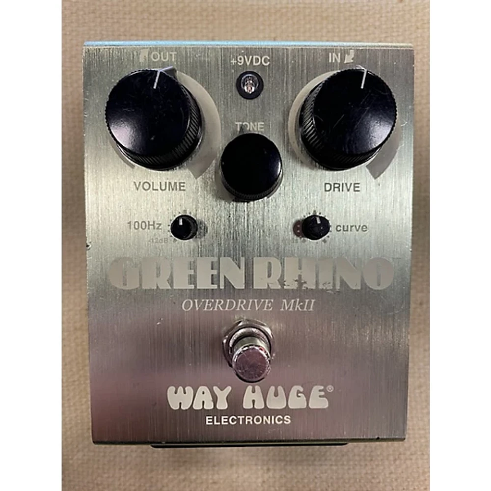 Used Way Huge Electronics WHE202 Green Rhino Overdrive Effect Pedal