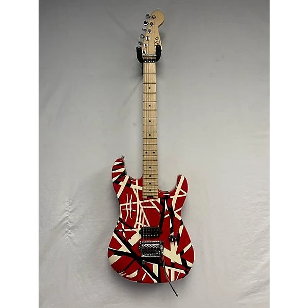 Used EVH Striped Series Frankie Solid Body Electric Guitar