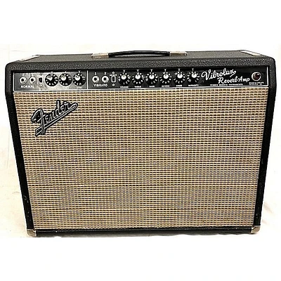 Used Fender 1966 Vibrolux Reverb 40W 2x10 Tube Guitar Combo Amp