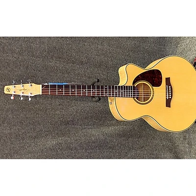 Used Seagull Performer CW Flame Maple QIT Acoustic Electric Guitar Acoustic Electric Guitar
