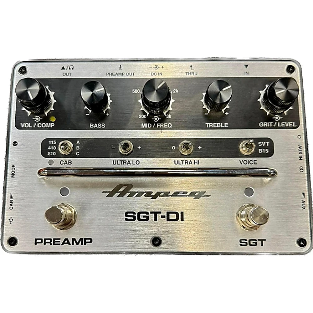 Used Ampeg SGT-DI Bass Effect Pedal