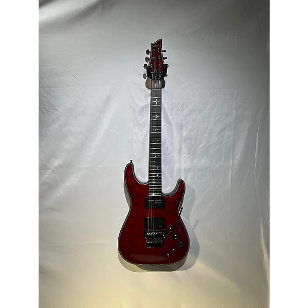 Used Schecter Guitar Research Hellraiser C1 Floyd Rose Sustaniac Solid Body Electric Guitar