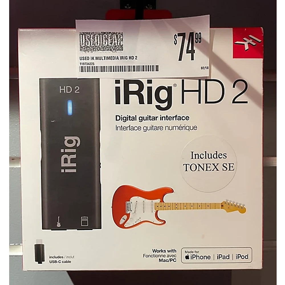 Used IK Multimedia Irig HD 2