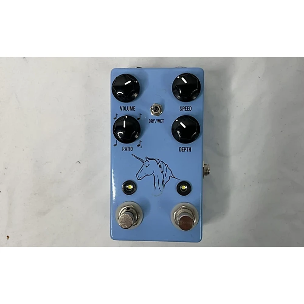 Used JHS Pedals Unicorn Uni-Vibe Photocell Modulator With Tap Tempo Effect Pedal