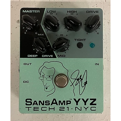 Used Tech 21 Geddy Lee YYZ Signature SansAmp Bass Drive Bass Effect Pedal