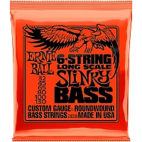 Ernie Ball 2838 Slinky Nickel Round Wound 6-String Electric Bass Strings