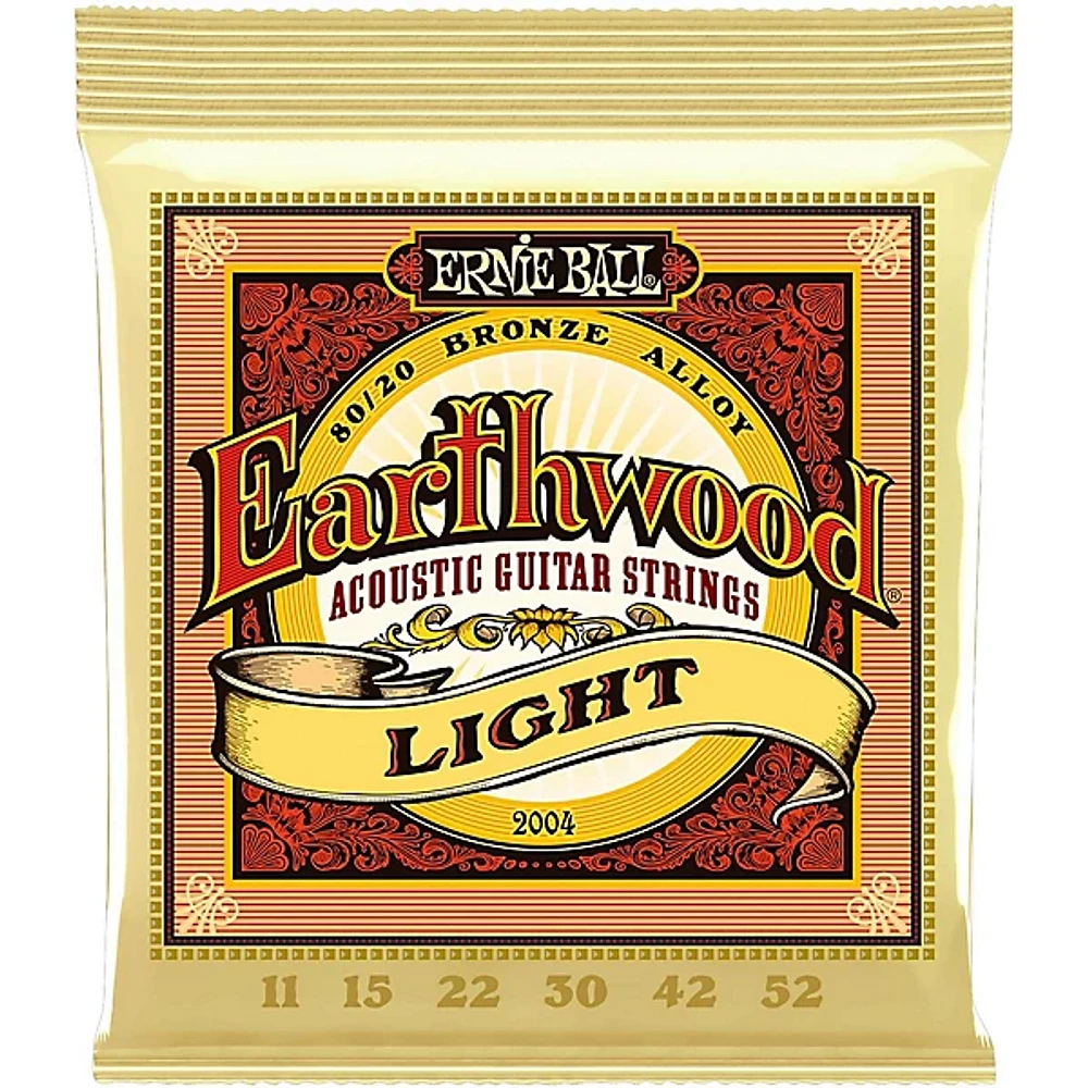 Ernie Ball Earthwood 80/20 Bronze Light Acoustic Guitar Strings