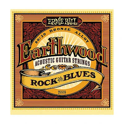 Ernie Ball 2008 Earthwood 80/20 Bronze Rock and Blues Acoustic Guitar Strings