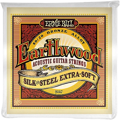 Ernie Ball Earthwood 80/20 Bronze Silk and Steel Soft Acoustic Guitar Strings