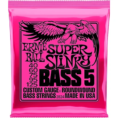 Ernie Ball 2824 Super Slinky 5-String Bass Strings