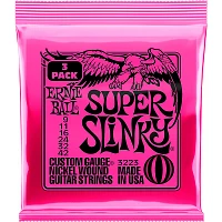 Ernie Ball 3223 Nickel Super Slinky Electric Guitar Strings 3-Pack