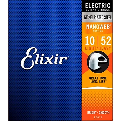 Elixir Electric Guitar Strings With NANOWEB Coating