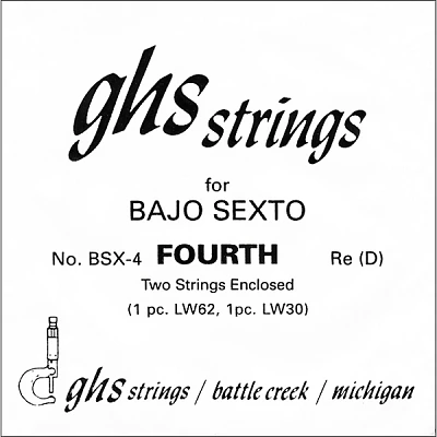 GHS BSX4 Bajo Sexto Single Guitar String