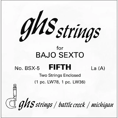 GHS BSX5 Bajo Sexto Single Guitar String