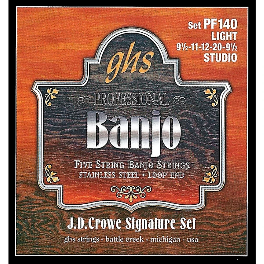 GHS J. D. Crowe Studio Signature 5-String Banjo Strings Light