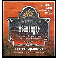 GHS J. D. Crowe Studio Signature 5-String Banjo Strings Light
