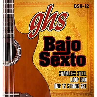 GHS Bajo Sexto 12-String Set Stainless Steel