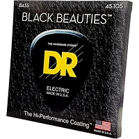 DR Strings Black Beauties Medium 4-String Bass Strings