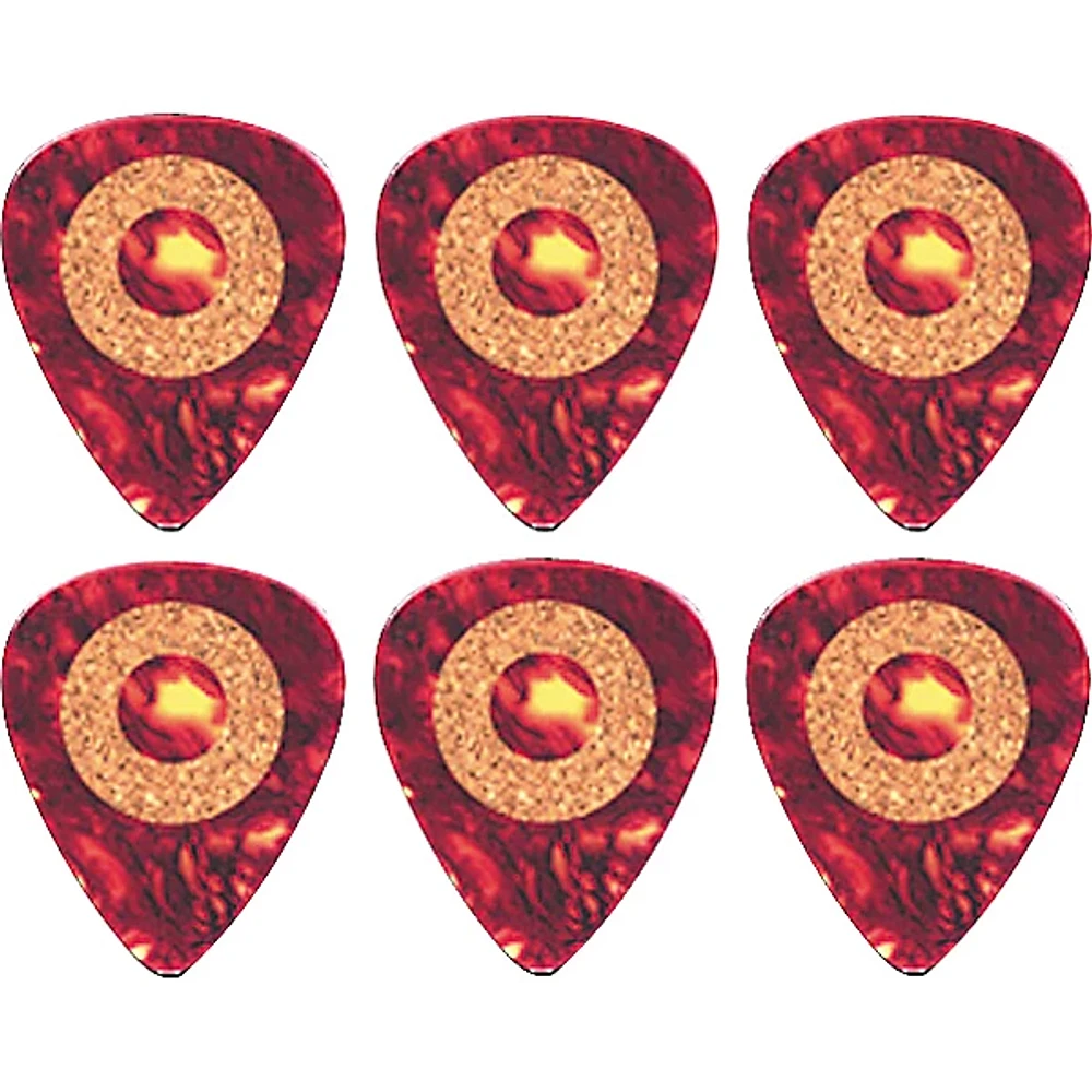 Clayton Cork Grip Standard Guitar Pick 6 Pack .63 mm