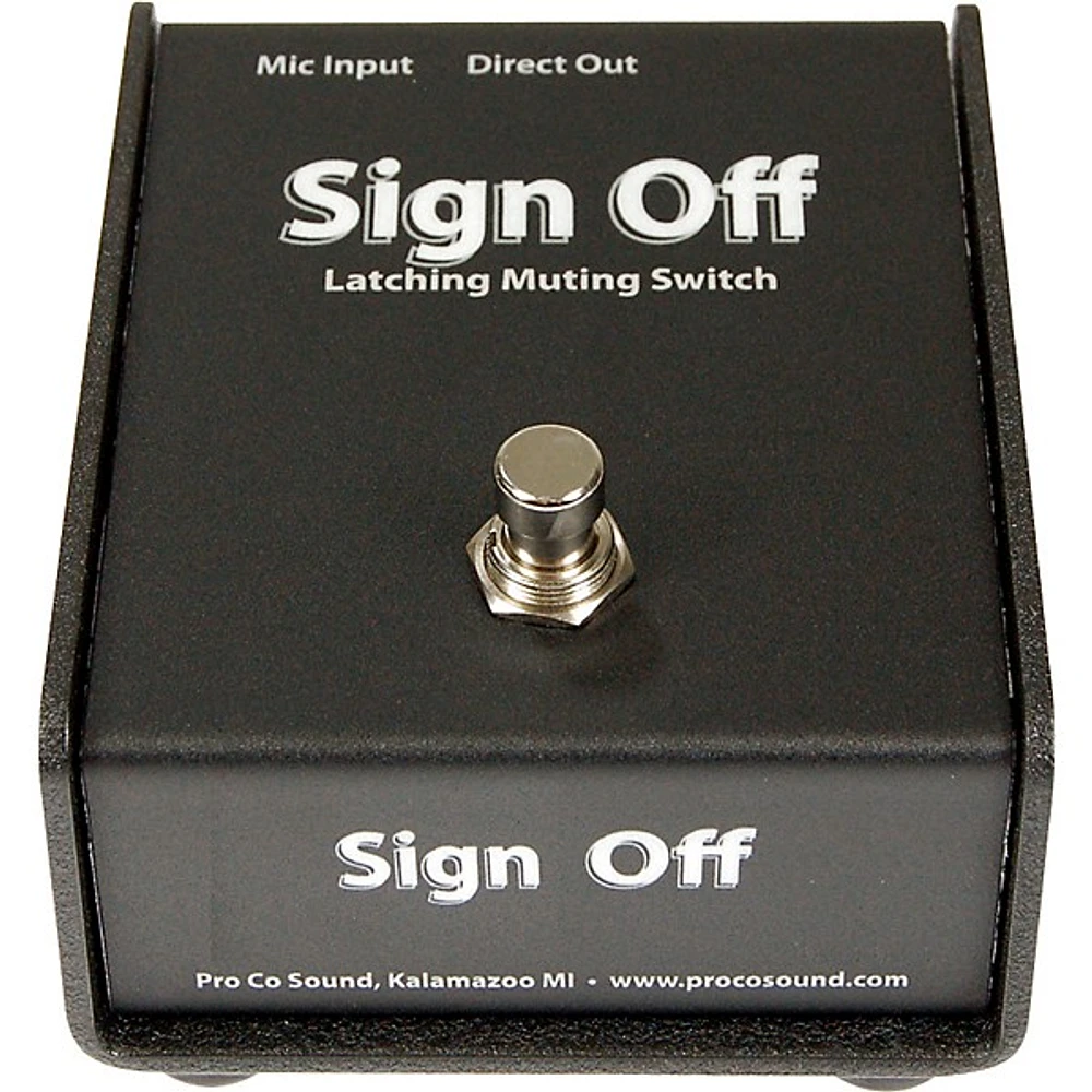 ProCo Sign Off Latching Muting Switch for Microphones